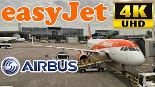 EasyJet Manchester UK to Amsterdam Schiphol Airport Airbus A320200 Budget Airlines Flight Review [upl. by Pelag]