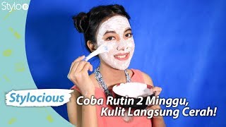 DIY Lulur dan Masker Pencerah Kulit dari Beras dan Oatmeal  Masker Wajah Murah Stylocious [upl. by Levins275]