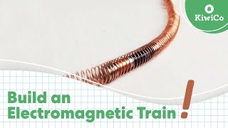 How to Build an Electromagnetic Train  STEAM DIY  KiwiCo [upl. by Leonora]