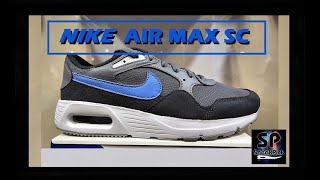 Nike Air Max SC Cool GreyAnthraciteWolf GreyUniversity Blue [upl. by Suirtemid]