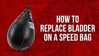 Cleto Reyes How to replace the bladder of your speed bag [upl. by Ivad]