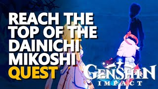 Reach the top of the Dainichi Mikoshi Genshin Impact [upl. by Gilbertson533]