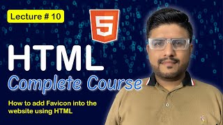 How to add favicon using HTML  Lecture 10  Urdu amp Hindi [upl. by Cristian]