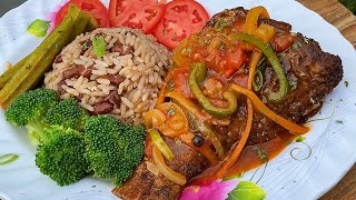 Brown Stewed Fish Jamaican Style Easy amp Delicious Stew Red Snapper [upl. by Llenram448]