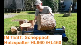 Holzspalter Test Scheppach HL660  HL460  Wie gut ist der Baumarkt Holzspalter in der Praxis [upl. by Iborian]