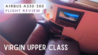 FLIGHT REVIEW  Virgin OLD Upper Class Airbus A330300  Manchester to New York JFK ✈️ [upl. by Oidgime]