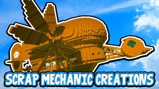 Scrap Mechanic CREATIONS  AMAZING FLYING MACHINE 13 WAshDubh  Gameplay [upl. by Enylekcaj]