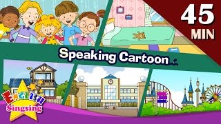 Speaking Cartoon  45 minutes Kids Dialogues  Easy conversation  Learn English for Kids [upl. by Sim348]