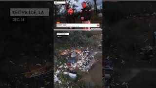 Louisiana tornado aftermath  AccuWeather [upl. by Lamok]