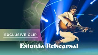 Stefan  Hope  Exclusive Rehearsal Clip  Estonia 🇪🇪  Eurovision 2022 [upl. by Dlareme487]