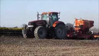 Case Puma 200 amp Vaderstad Rapid A 400S [upl. by Yatnoed965]