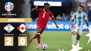 Copa América 2024  Argentina 20 Canadá  Semifinal [upl. by Lauber]