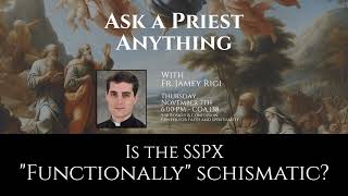 Is the SSPX quotFunctionallyquot Schismatic [upl. by Natasha]