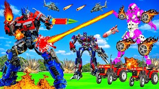 ऑप्टिमस रोबोट Magical Optimus Robot Tractor Robot Hindi Kahaniya Robot Wala Cartoon Robot Cartoon [upl. by Janeta147]