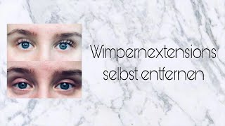 Wimpernextensions selbst entfernen  Jassi Lou [upl. by Atahs]