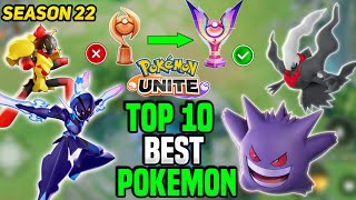 Top 10 Best Pokemon for Solo Ranking in 2024  All New Meta Pokemon unite [upl. by Raskin]