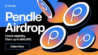 Crypto Airdrop  Pendle Finance Offers Up to 66000 in PENDLE Airdrop [upl. by Shandie1]