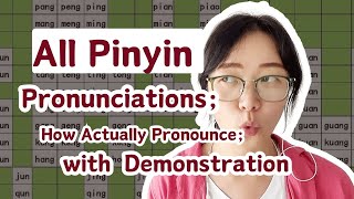 01 ALL Chinese Pinyinsingle pronunciationhow actual pronunciationPronunciation Guide [upl. by Lothario]