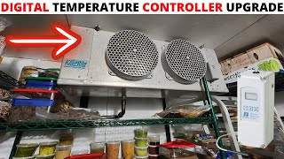 HVACR Service Call Walk In Refrigerator Digital Thermostat Upgrade RANCO ETC 111000000 Install [upl. by Minnie]