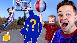 Crazy Basketball Dunk Contest 🏀 w Surprise Mystery Guests [upl. by Nosittam44]