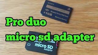 Psp memory stick pro duo micro sd adapter NL [upl. by Liatris]