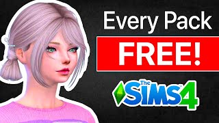 How I Got EVERY Sims 4 PACK for FREE WORKS INSTANTLY [upl. by Ttevi]