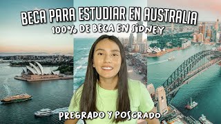 Beca COMPLETA para ESTUDIAR EN AUSTRALIA 🇦🇺  Beca de PREGRADO y POSGRADO [upl. by Ymled]