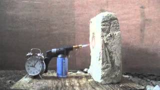 Building with Hemp fire test on hempcrete [upl. by Deva]