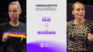 Arantxa Rus vs Ana Bogdan  2024 ClujNapoca Quarterfinal  WTA Match Highlights [upl. by Duntson]