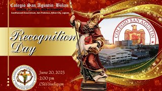 Colegio San Agustin Biñan Recognition Day Grade School Department SY 20222023 [upl. by Vanya]