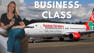 Kenya Airways Business Class Review in 30 seconds [upl. by Anilejna]