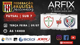 PORTUGUESA x PAULISTA FC  FUTSAL  SUB 7 [upl. by Murray]