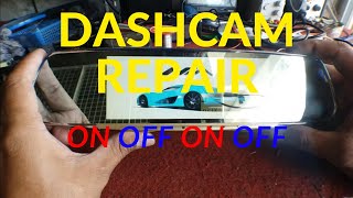 DASHCAM REPAIR  CONTINUES ON OFF  NOT CHARGING [upl. by Nichol]