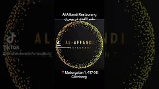 Al affandi Restaurang Göteborg مطعم عربي في مدينة يوتبوري مطعم الأفندي [upl. by Anauqaj637]