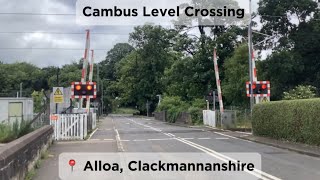 Cambus Level Crossing Clackmannanshire [upl. by Nuawad]