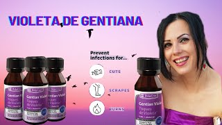 VIOLETA DE GENCIANA con MASCARILLA sobre pelo oscuro [upl. by Nodnorb]