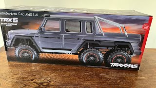 Unboxing Mercedes Benz G63 AMG 6x6 Traxxas TRX 6 RC Crawler [upl. by Bower482]