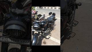 Royal Enfield Classic Reborn Back Rest Fitting Lucky Bike Accessories Shop Delhi royalenfield [upl. by Naryt359]