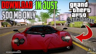 GTA San Andreas in just 502 mb Ultra highly compressed [upl. by Dinny]