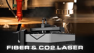 Fiber Laser amp CO2 Laser AllInOne  Bosslaser [upl. by Eseerehs623]