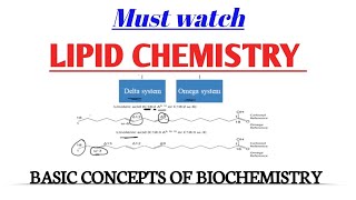 Lipid chemistry biochemistry  Fatty acids classification [upl. by Nosnej]