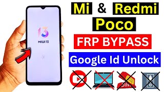 Xiaomi MIUI 13 FRP BYPASS Activity Launcher Not Work  100 Working For All MiRedmiPoco Phones💥💥 [upl. by Bing531]