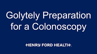 Golytely Preparation for a Colonoscopy [upl. by Juxon]