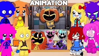 Poppy Playtime chapter 3 react to Funny animations Poppy Playtime Funny animations😂❤️Cat Nap Death [upl. by Otrebor]