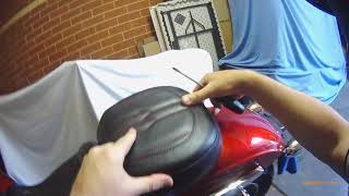 Sport Glide Install Pillion seat Mustang seats Standard Tourer Harley Davidson Passenger seat [upl. by Cati967]