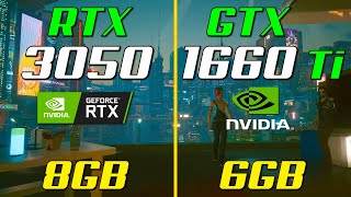 RTX 3050 vs GTX 1660 Ti  Test in 8 Games [upl. by Dickman]