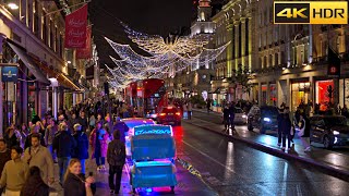 2 HOURS of Christmas Magic in London 🎄 Festive Highlights 2024 I Christmas Markets Rush 4K HDR [upl. by Asabi]