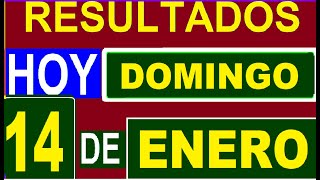 Ultimos RESULTADOS SORTEOS DE LOTERIAS Y CHANCES DE HOY DOMINGO 14 DE ENERO DEL 2024 todos sorteos [upl. by Margarethe107]