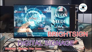 Test Video  BrightSign Digital Signage  Template Design by Intern Students [upl. by Mitman]