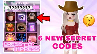 HOW TO GET ALL 6 NEW SECRET CODES AND FREE VIP IN DRESS TO IMPRESS 🤫 [upl. by Kirtap]